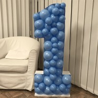 Ballonstructuur cijfer 1 (120x49cm)