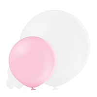 Grote ballon (60cm) licht roze (pink)
