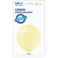 Grote ballon (60cm) zacht geel (lemon)
