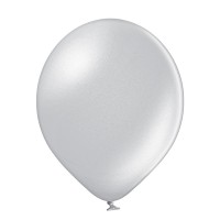 Mini ballonnen (12cm) 061 zilver (25st)