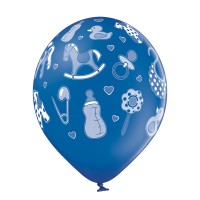 Ballons Standards (30cm) - Bébé Garçon - 6 pcs. ass.