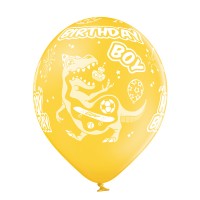 Standaard ballonnen-D11- Birthday Boy (6st assorted)