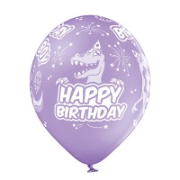 Standaard Ballonnen (30cm) - Verjaardag Jongen - 6 stuks ass.
