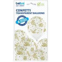 Ballons Standards (30cm) - Confetti - 6 pcs. ass.