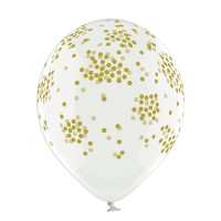 Standaard ballonnen-D11- Confetti (6st assorted)