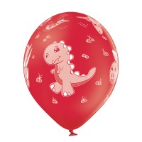 Standaard ballonnen-D11- Dinosaurs (6st assorted)