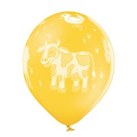 Standaard Ballonnen (30cm) - Boerderijdieren - 6 stuks ass.
