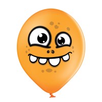 Standaard ballonnen-D11- Funny Monsters   (6st assorted)