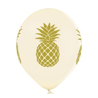 Standaard ballonnen-D11- Pineapple (6st assorted)