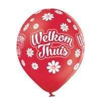 Standaard ballonnen-D11- Welkom Thuis (6st assorted)