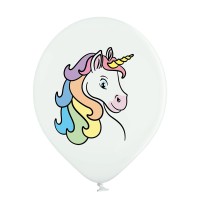 Standaard ballonnen-D11- Unicorn (6st assorted)