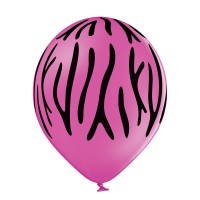 Standaard ballonnen-D11- Zebra Stripes (6st assorted)