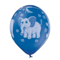 Standaard ballonnen-D11- Zoo Animals (6st assorted)