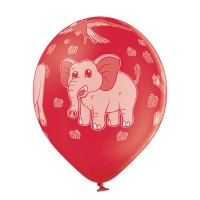 Standaard ballonnen-D11- Zoo Animals (6st assorted)