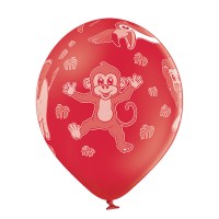 Ballons Standards (30cm) - Animaux du zoo - 6 pcs. ass.