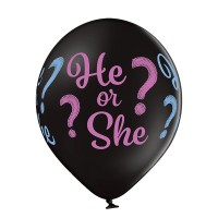 Standaard ballonnen-D11- He or She? (6st assorted)