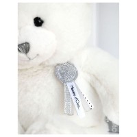 Charms - Plush Teddy Bear White 24cm