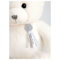 Charms - Plush Teddy Bear White (40cm)