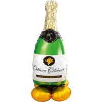 Folieballon: Airloonz Bubbly Wine Bottle (152cm)