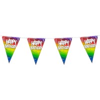 Folie vlaggenlijn Happy Birthday (6m)