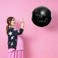 Ballon Gender Reveal "Ready to Pop!" - Fille (100cm)