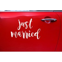 Car sticker Just Married (33 x 45cm)