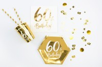 Tafelconfetti 60 jaar Goud (15g)