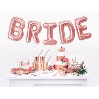 Serviettes en Papier "Bride To Be" Blanc-Rose doré - 20 pcs. (33 x 33cm)
