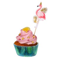 Cupcakevormpjes Flamingo (6,5cm)