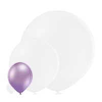 Standaard ballonnen chroom paars (Glossy Purple 602 D11/30cm)