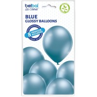 Standaard ballonnen chroom blauw (Glossy Blue 605 D11/30cm)