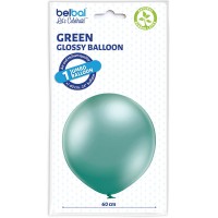 Grote ballon (60cm) chroom groen (glossy green)