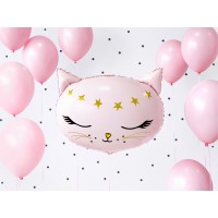 Shape Foil Balloon Pink Cat (48x36cm)