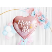 Folieballon 14in "Mom to Be" Rosa (35cm)
