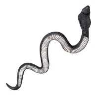 Décoration Halloween: Cobra en Latex Noir (31 x 65cm)