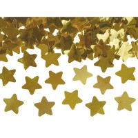 Party Popper/Tube de lancement étoiles dorés (40cm)