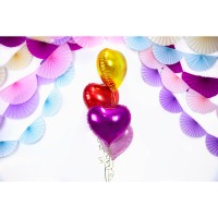 Folieballon Hart Rood (43cm)