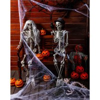 Halloween Hangdecoratie: Skelet (160cm)