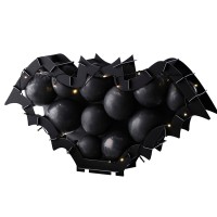 Bat Shaped Halloween Balloon Mosaic Stand Kit with Balloons & Lights