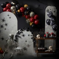 Dienbord Halloween Skelet met bewegende ledematen & hoofd (150x130cm)