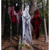 Halloween Hangdecoratie: Skelet Reaper (180cm)