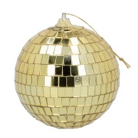 Set 6 Golden Disco balls (8cm)