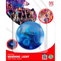 Politie Zwaailicht LED met Sirene Blauw (7x4cm)