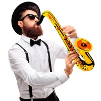 Saxofoon Opblaasbaar Goud (55cm)