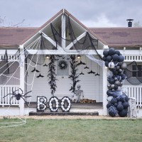 Giant Halloween Spider Web Decoration with Large Spider (7 x 5,5 m)