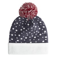 Christmas Hat/Beanie LED Lights Let it Snow Grey (one size)