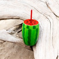 Watermelon cup with straw 900ml