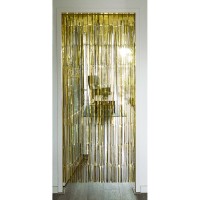 Party Foliegordijn Backdrop Tinsel Metallic Goud (200x100cm)