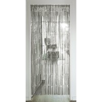 Foil curtain silver metallic (200 x 100 cm)