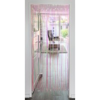 Rideau en Aluminium Irisé Rose Clair (200 x 100cm)